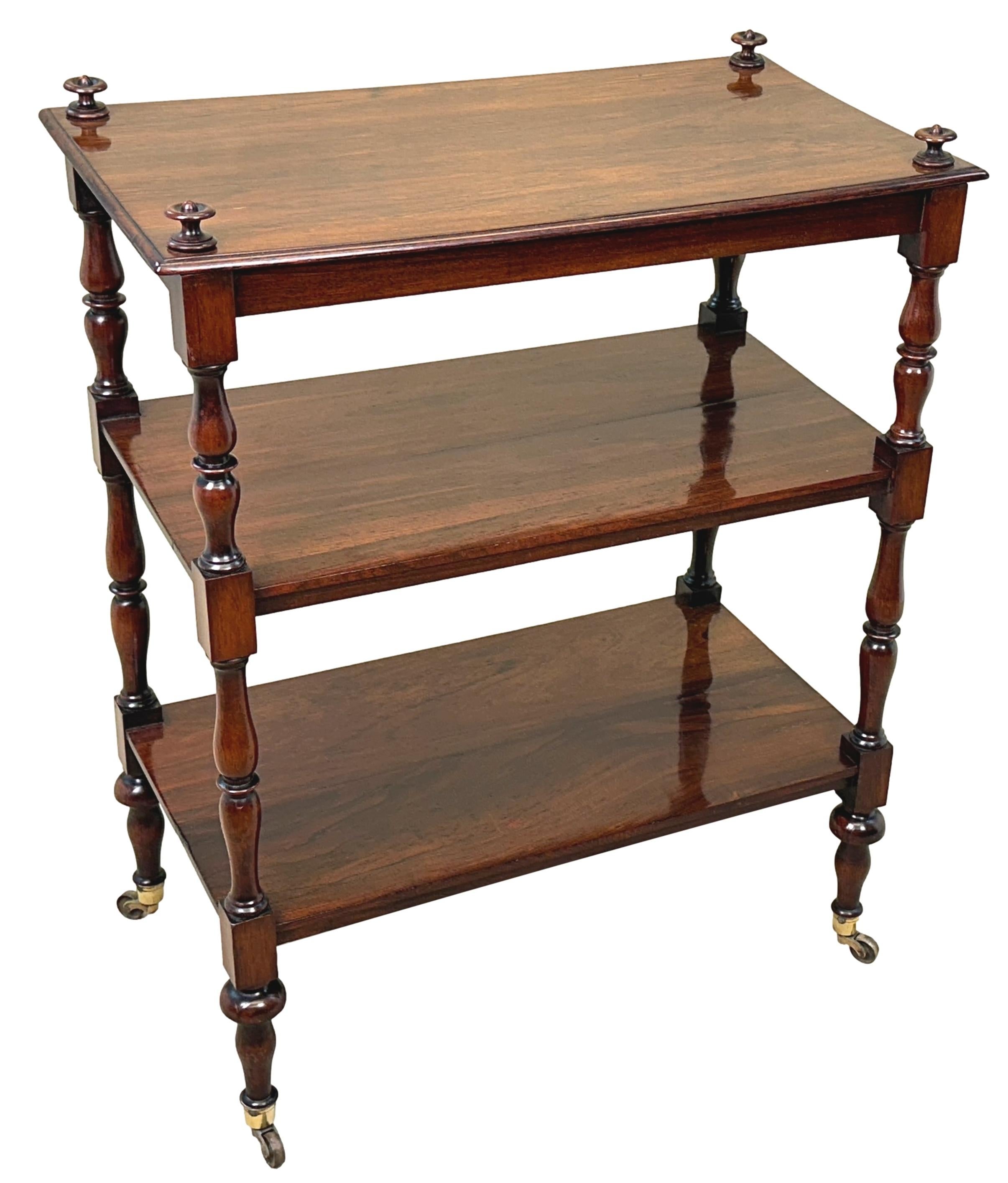 Regency Rosewood 19th Century Étagère 7