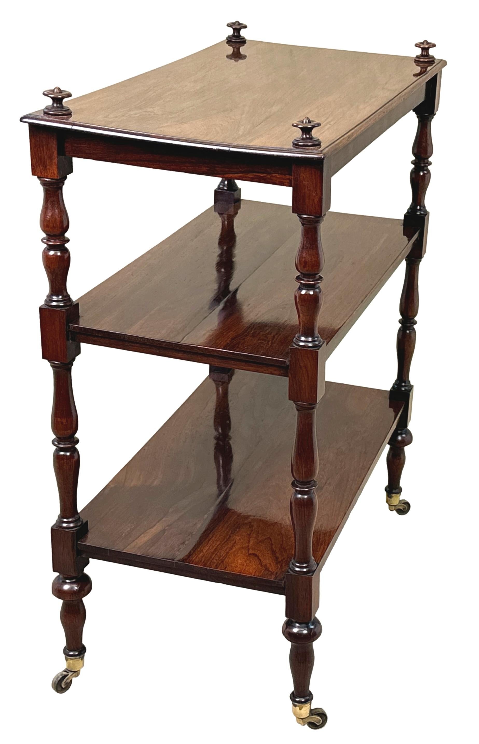 Regency Rosewood 19th Century Étagère 8