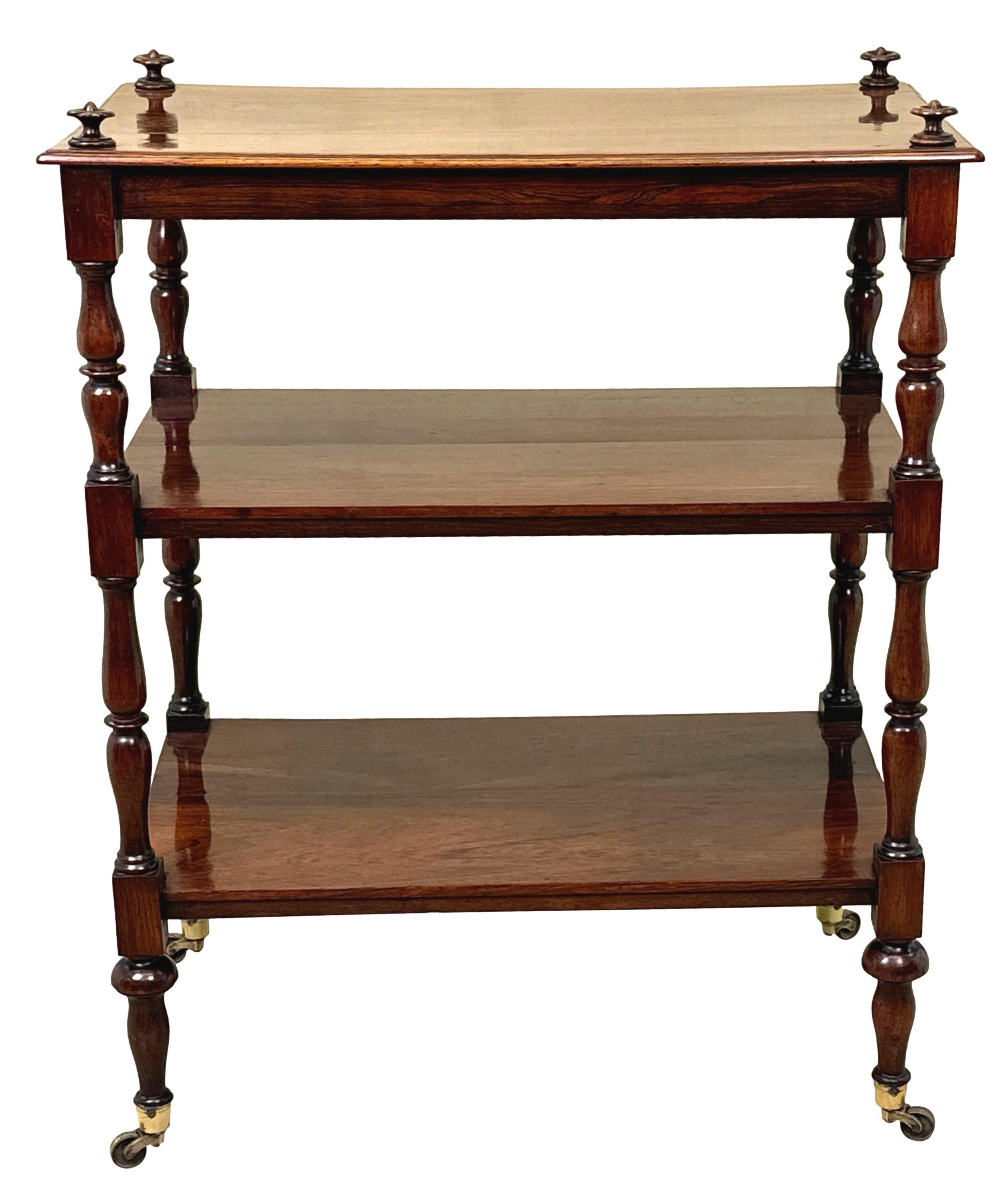 Regency Rosewood 19th Century Étagère 9