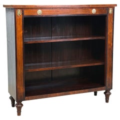 Antique Regency Rosewood 19th Century Open Bookcase