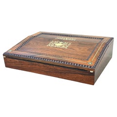 Regency Rosewood 19th Century Writing Slope
