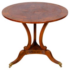 Regency Rosewood and Brass Inlaid Table