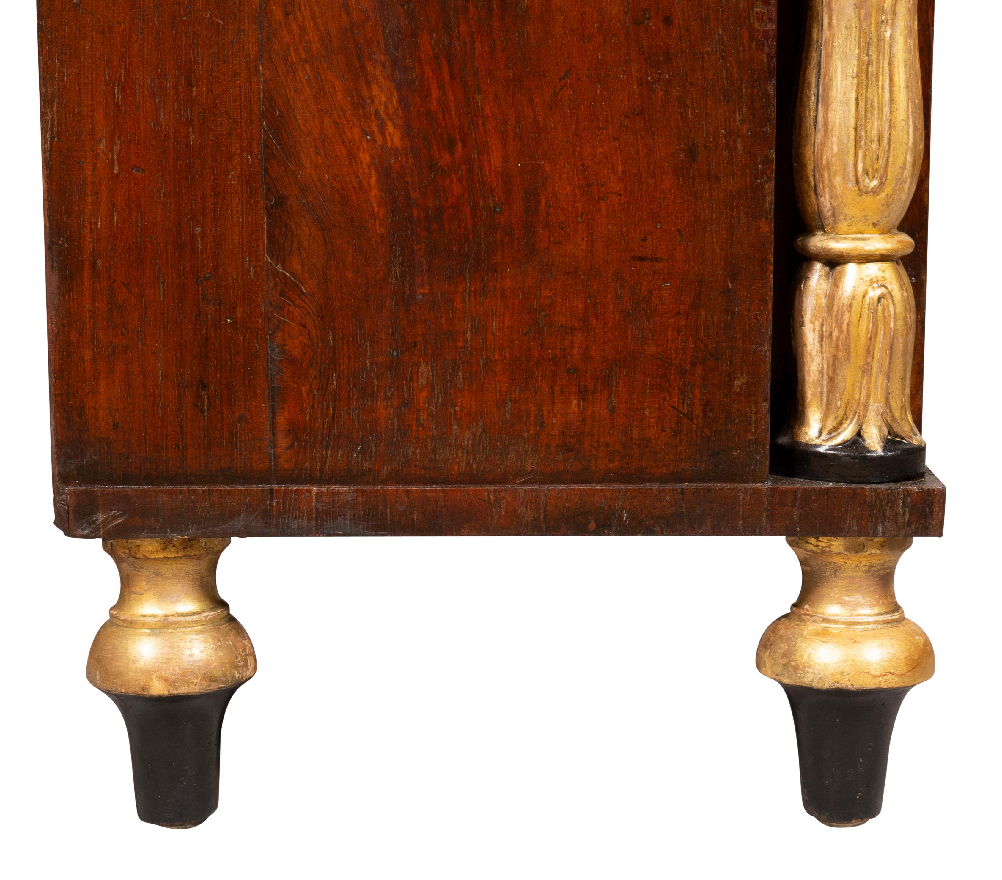 Regency Rosewood And Brass Mounted Credenza 12