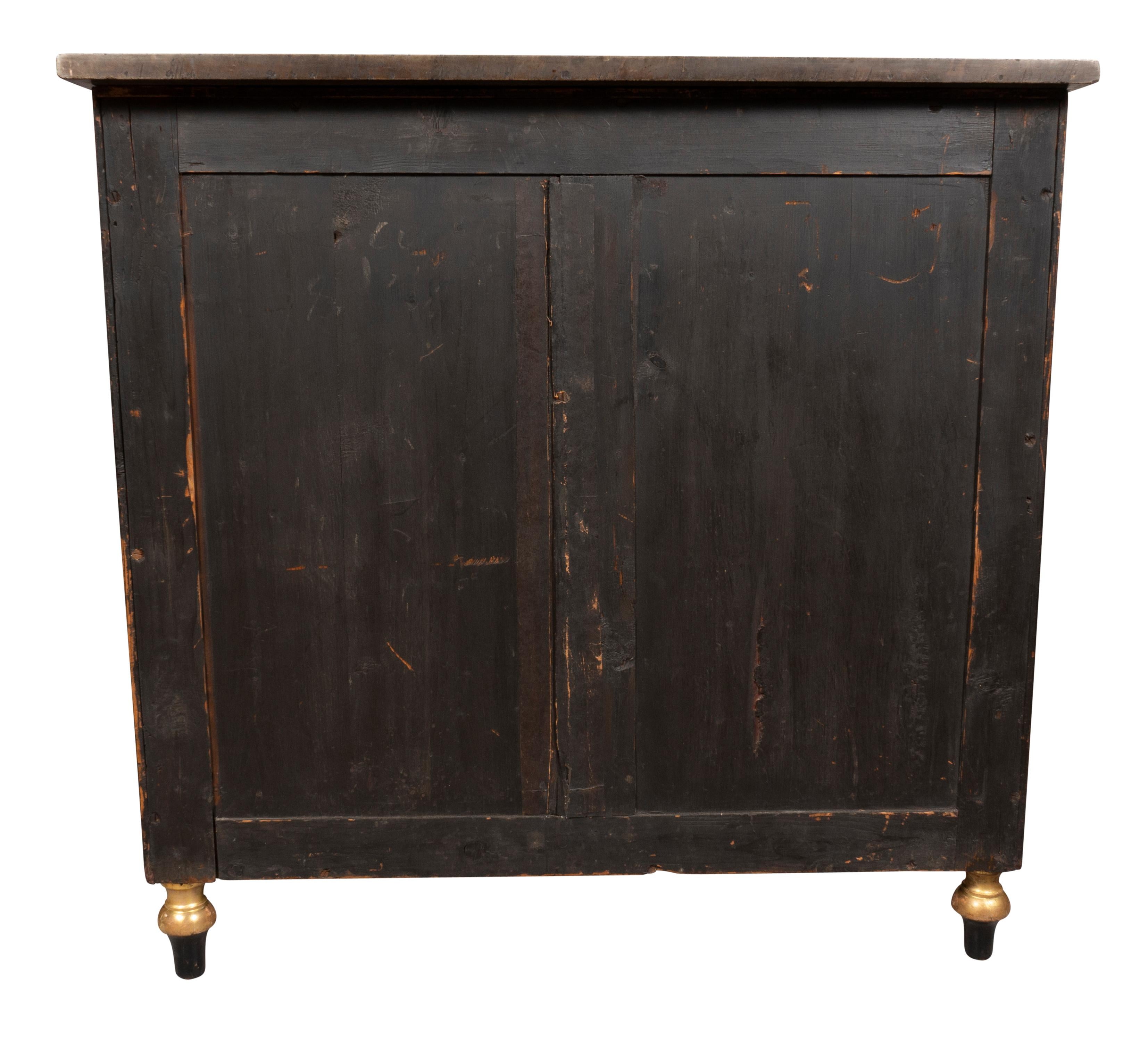 19th Century Regency Rosewood And Brass Mounted Credenza