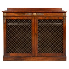 Regency Rosewood and Brass Mounted Credenza