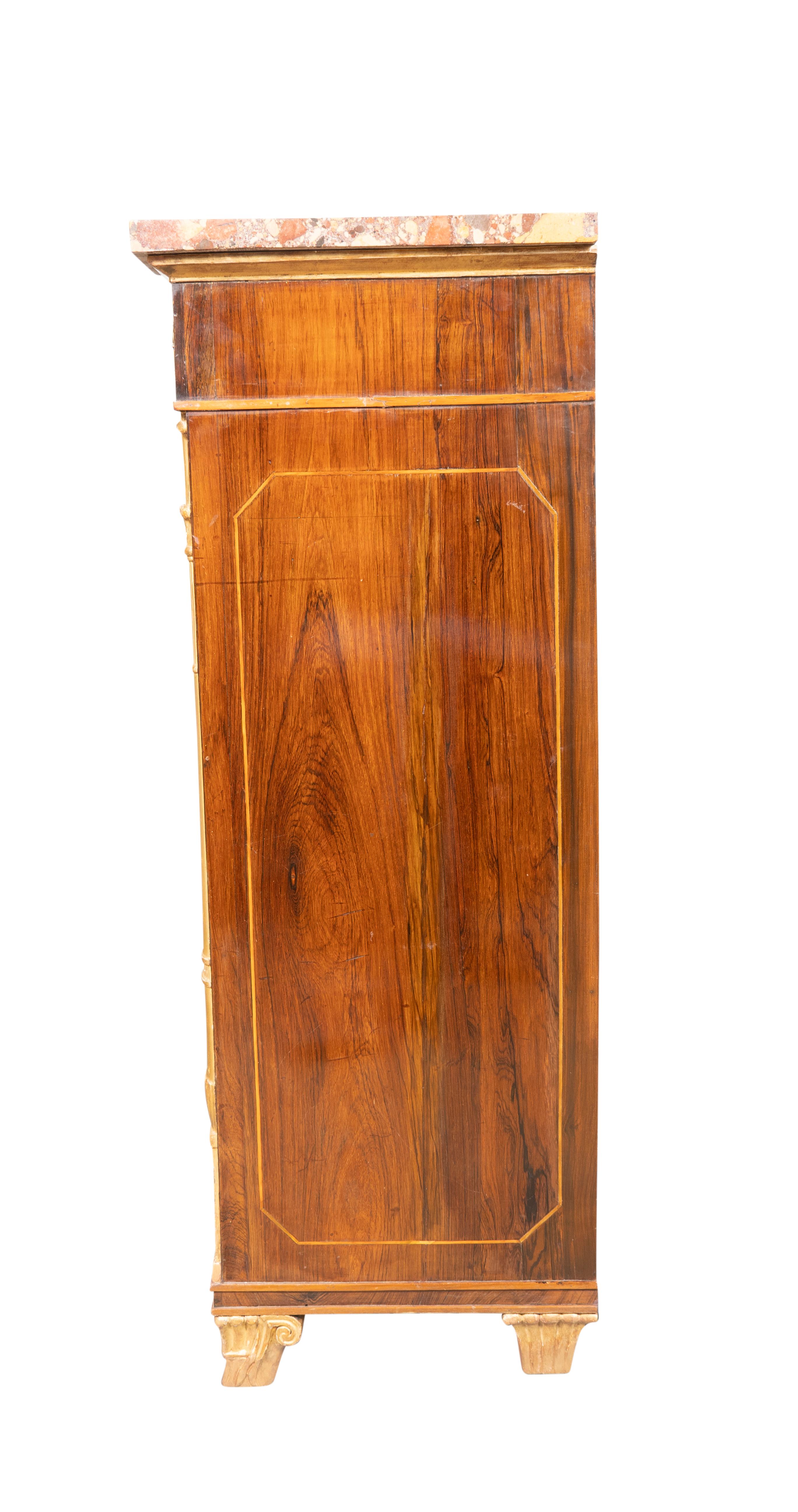 Regency Rosewood And Bronze Mounted Credenza For Sale 1