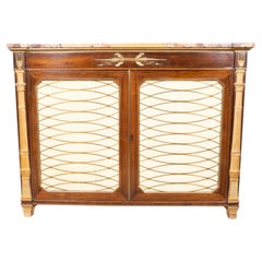 Crédence Regency en palissandre et bronze