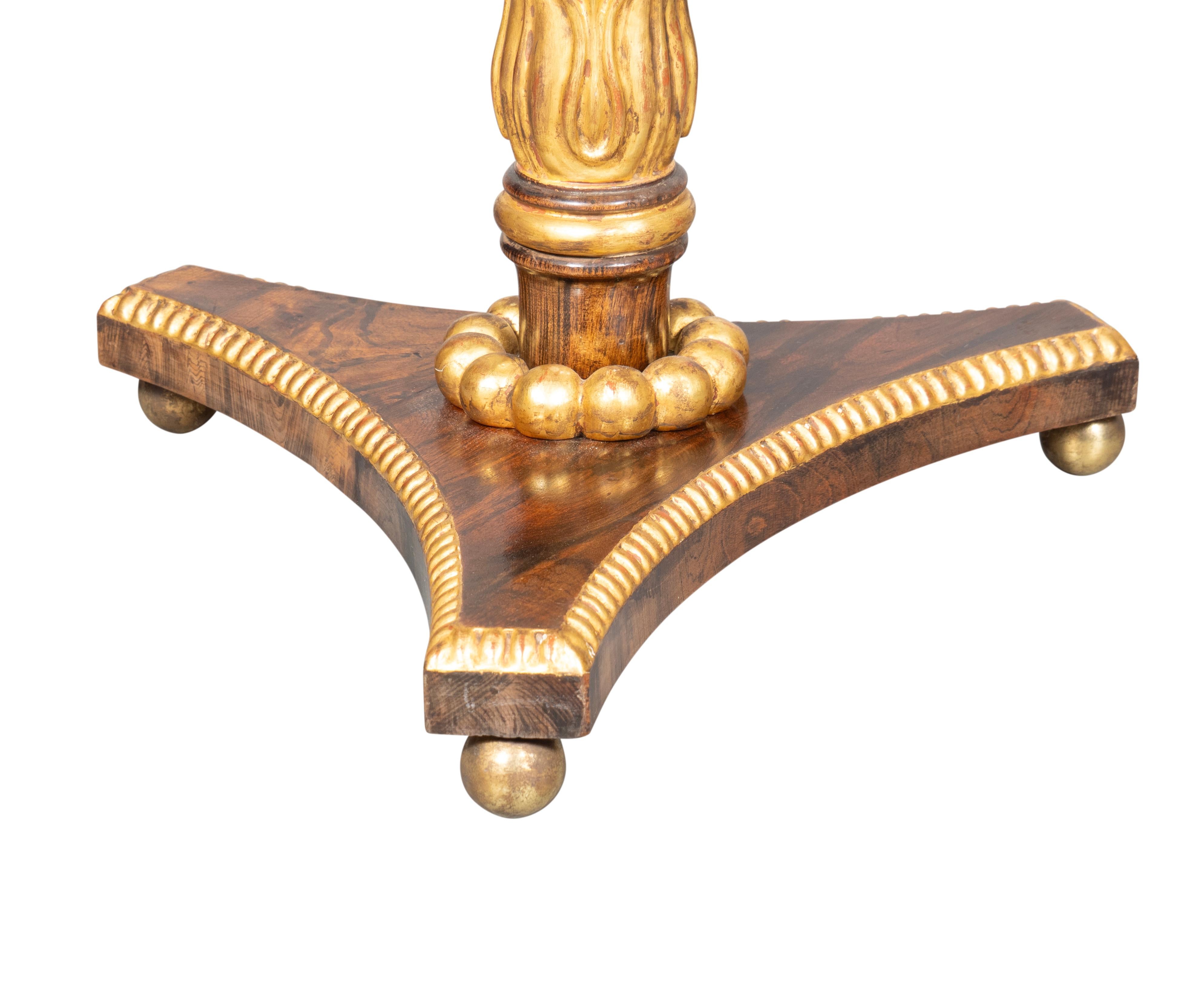 Inglese Tavolino Regency in palissandro e cineserie adattato da un paravento a palo in vendita