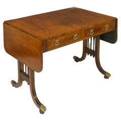 Regency Rosewood and Gilt-Metal Mounted Sofa Table