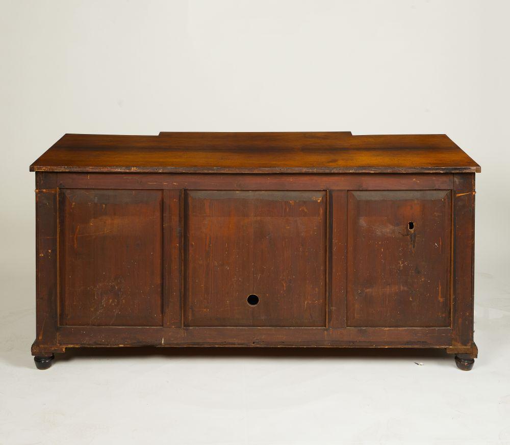 Regency Rosewood and Inlaid Brass Side Cabinet In Good Condition For Sale In New York, NY