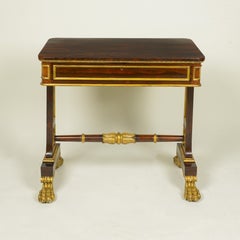 Regency Rosewood and Ormolu-Mounted Library Table