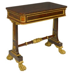 Regency Rosewood and Ormolu-Mounted Library Table