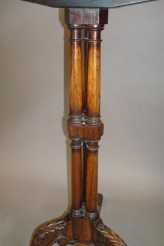 Regency Rosewood and Papier Mâché Tripod Table