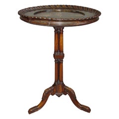 Regency Rosewood and Papier Mâché Tripod Table