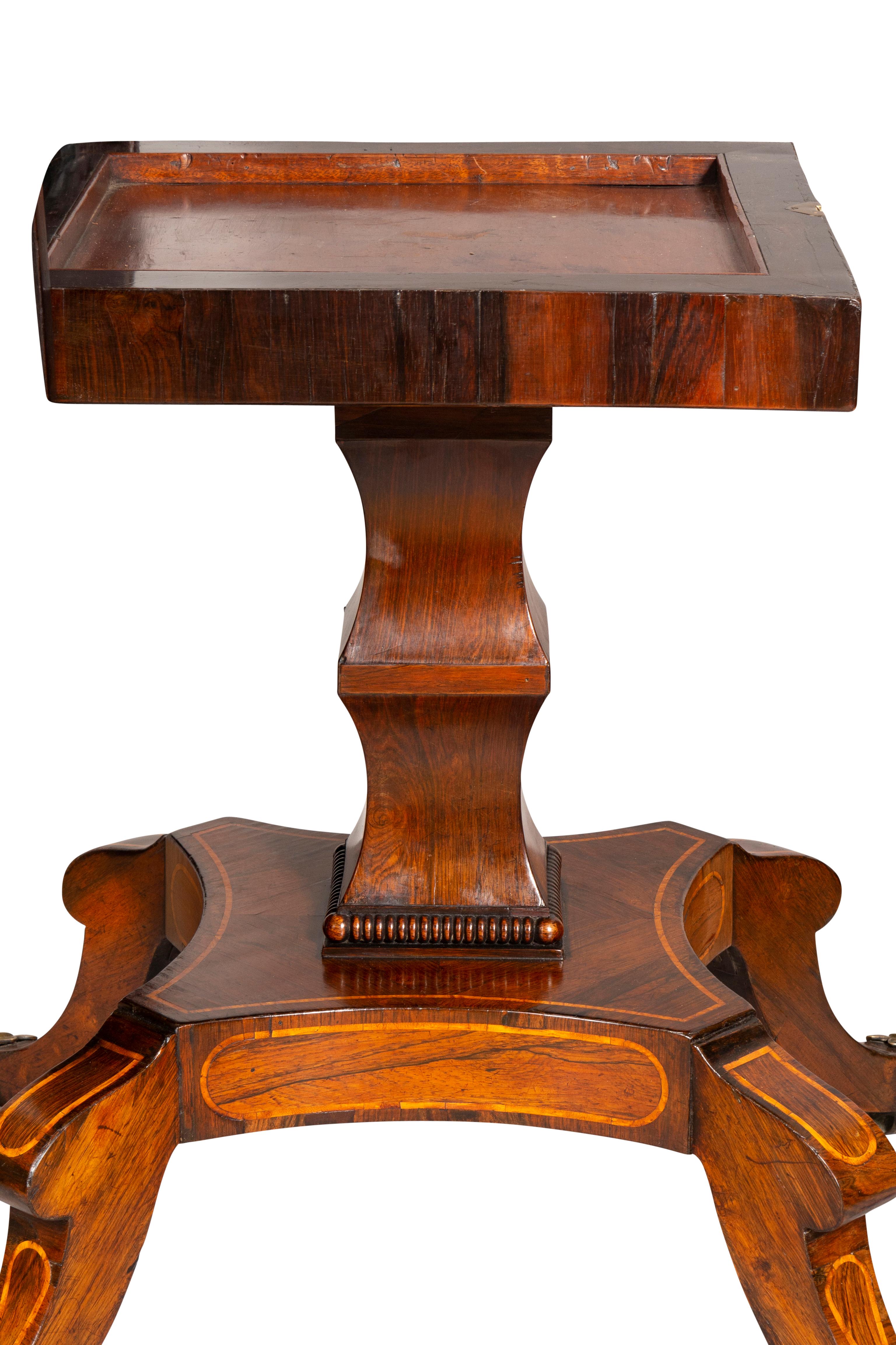 Regency Rosewood And Satinwood Banded Center Table 8