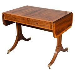 Antique Regency Rosewood and Satinwood Sofa Table