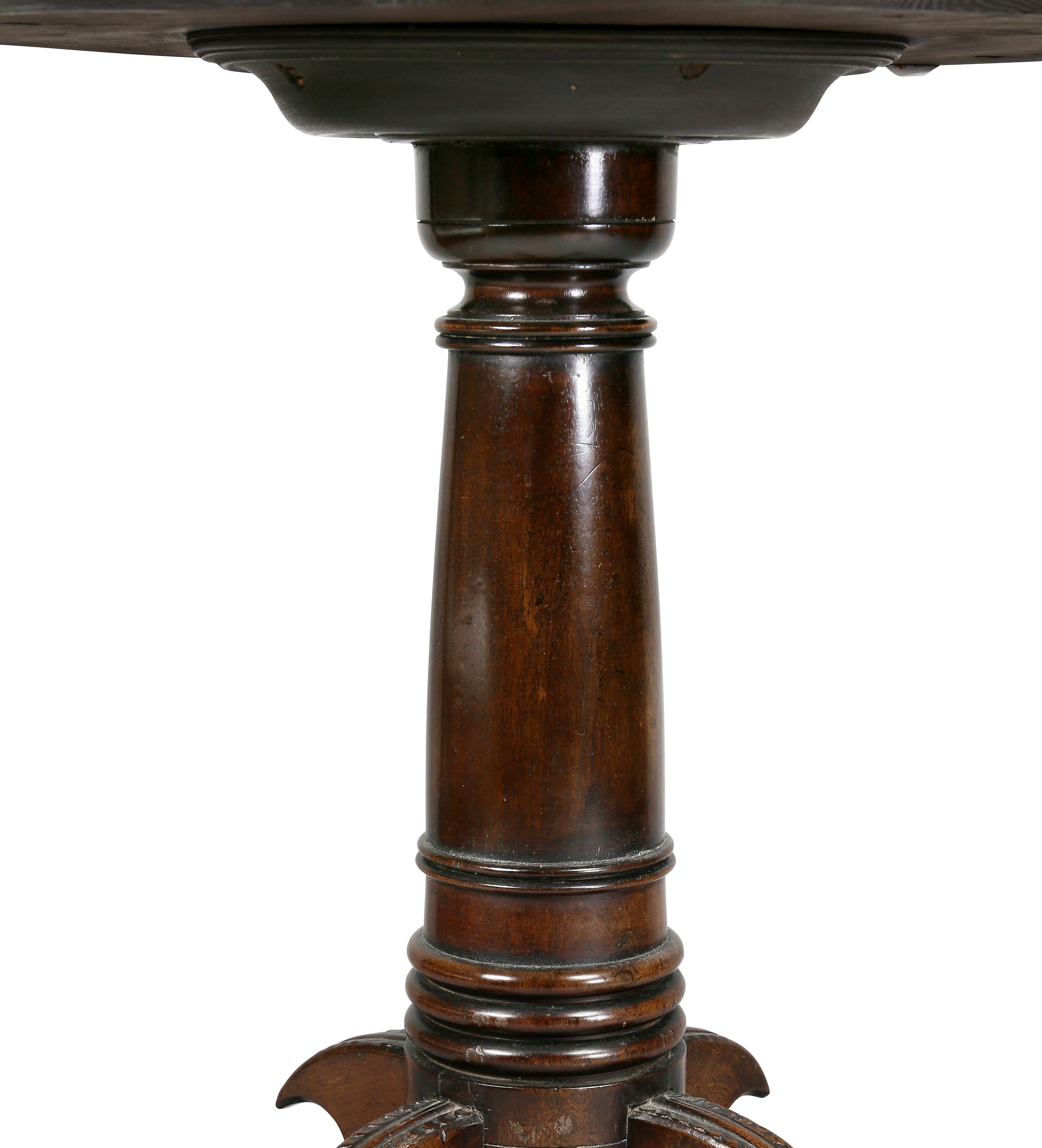 19th Century Regency Rosewood and Specimen Marble Table For Sale