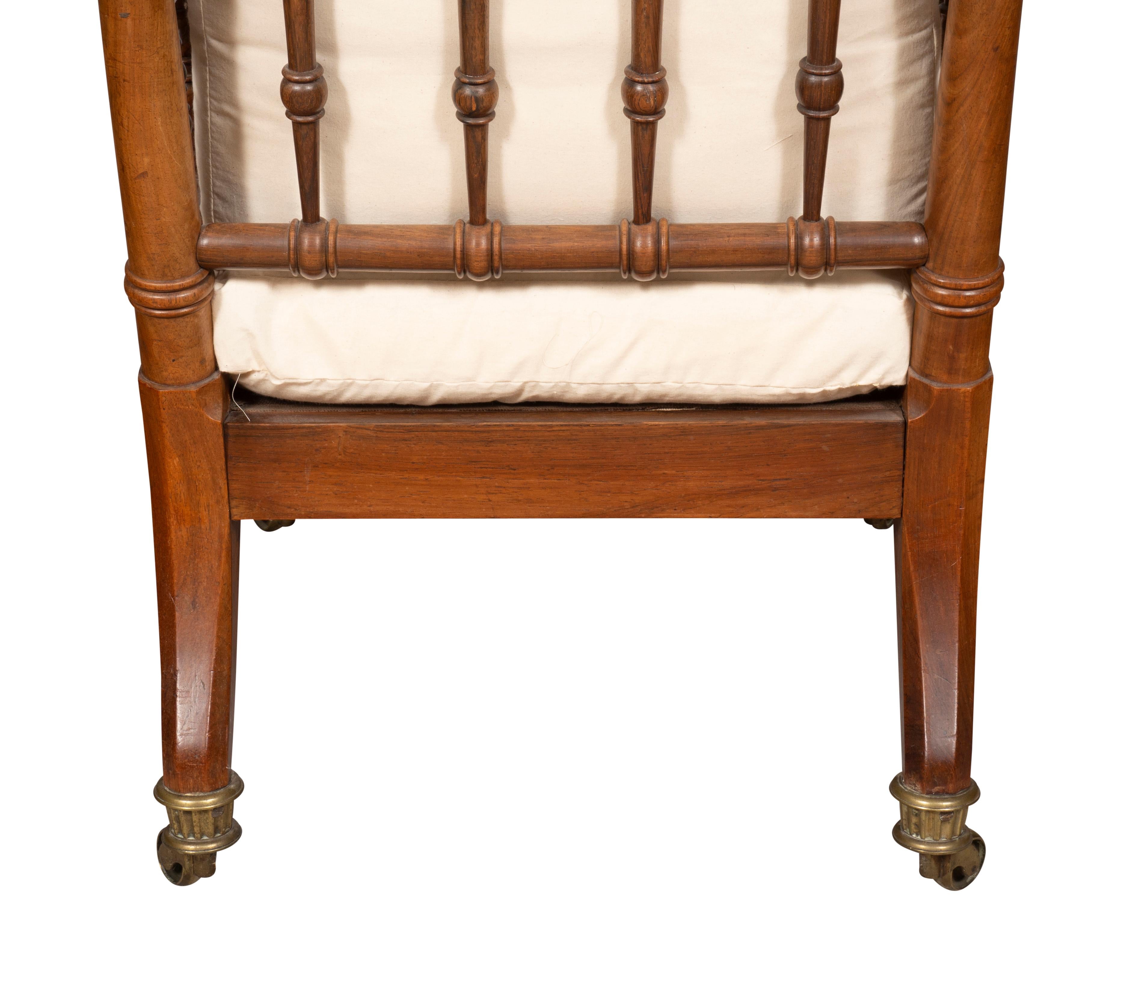 Regency Rosewood Armchair By Gillows For Sale 10