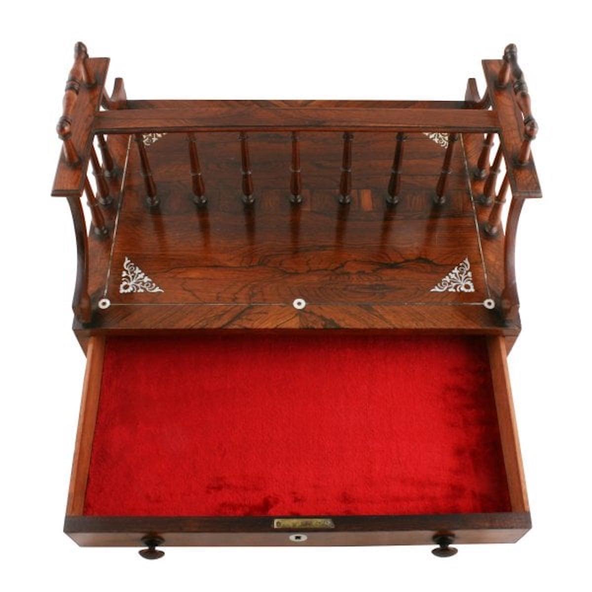 Regency Rosewood Book Stand, 19th Century For Sale 2
