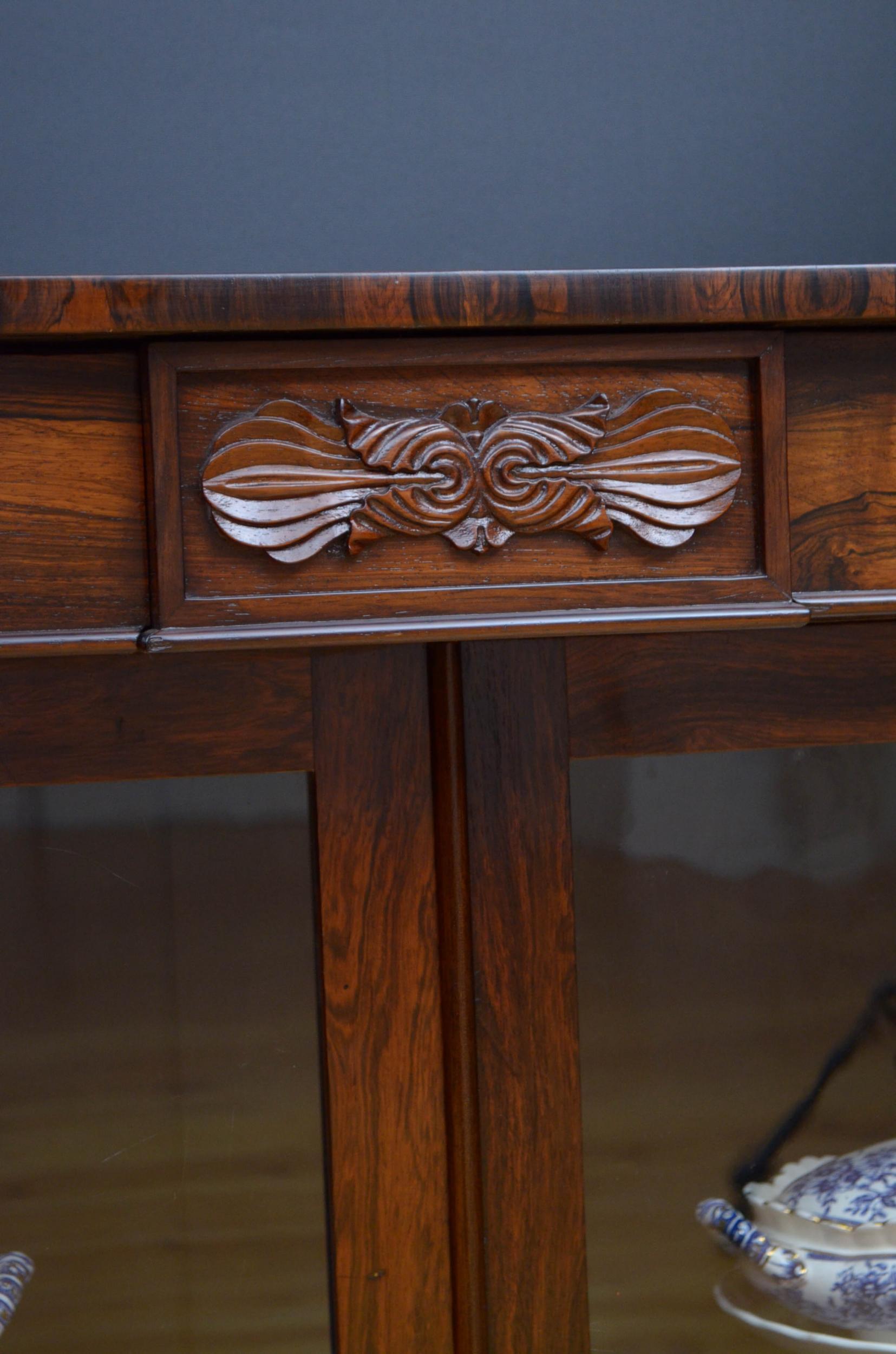 Regency Rosewood Bookcase / Cabinet 5