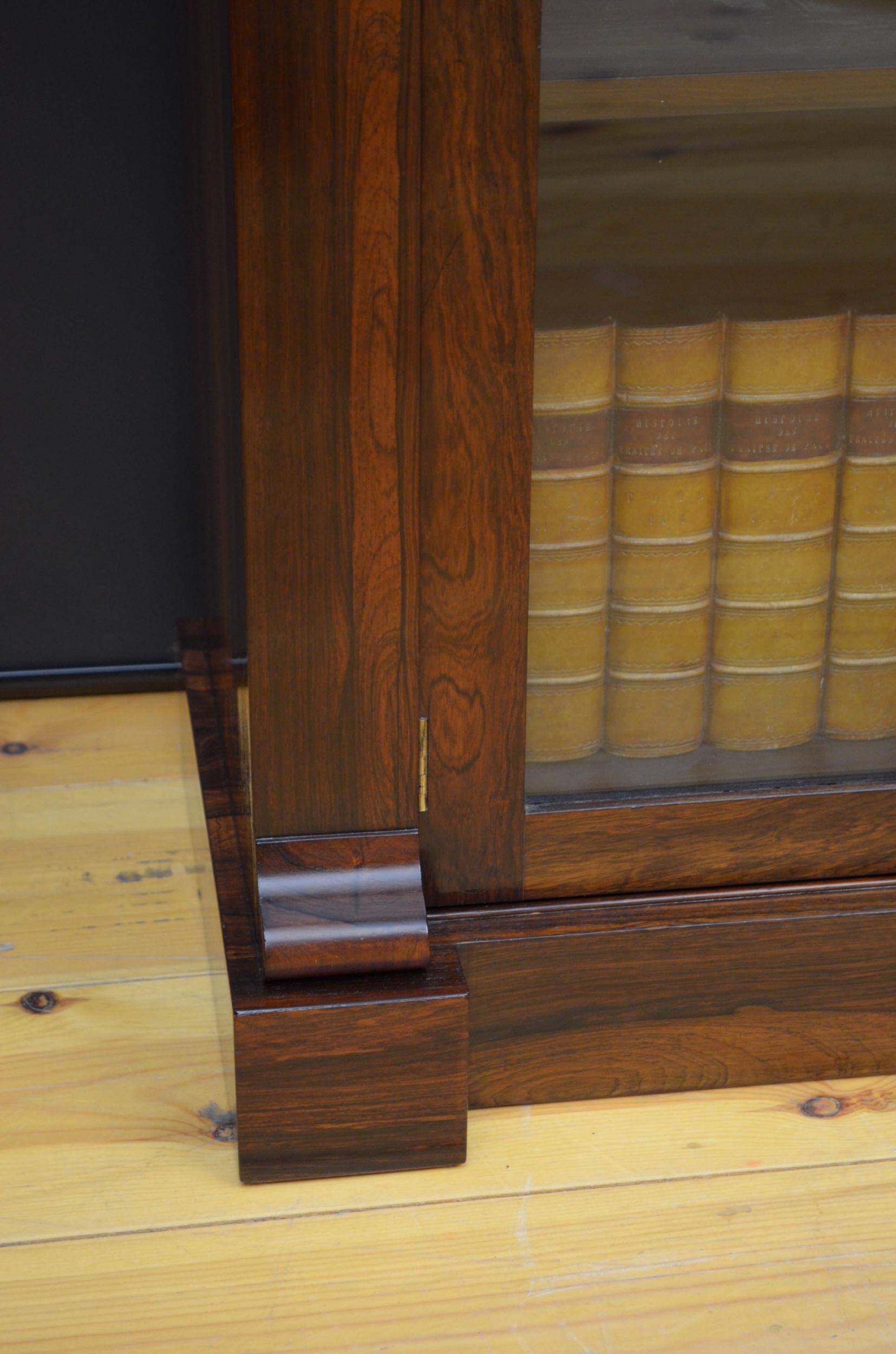 Regency Rosewood Bookcase / Cabinet 4