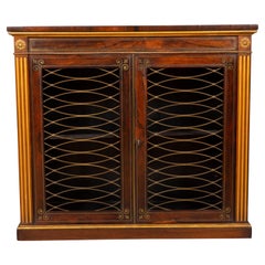Regency Rosewood Brass Inlaid and Gilded Credenza