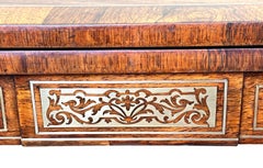 Regency Rosewood Brass Inlaid Card Table