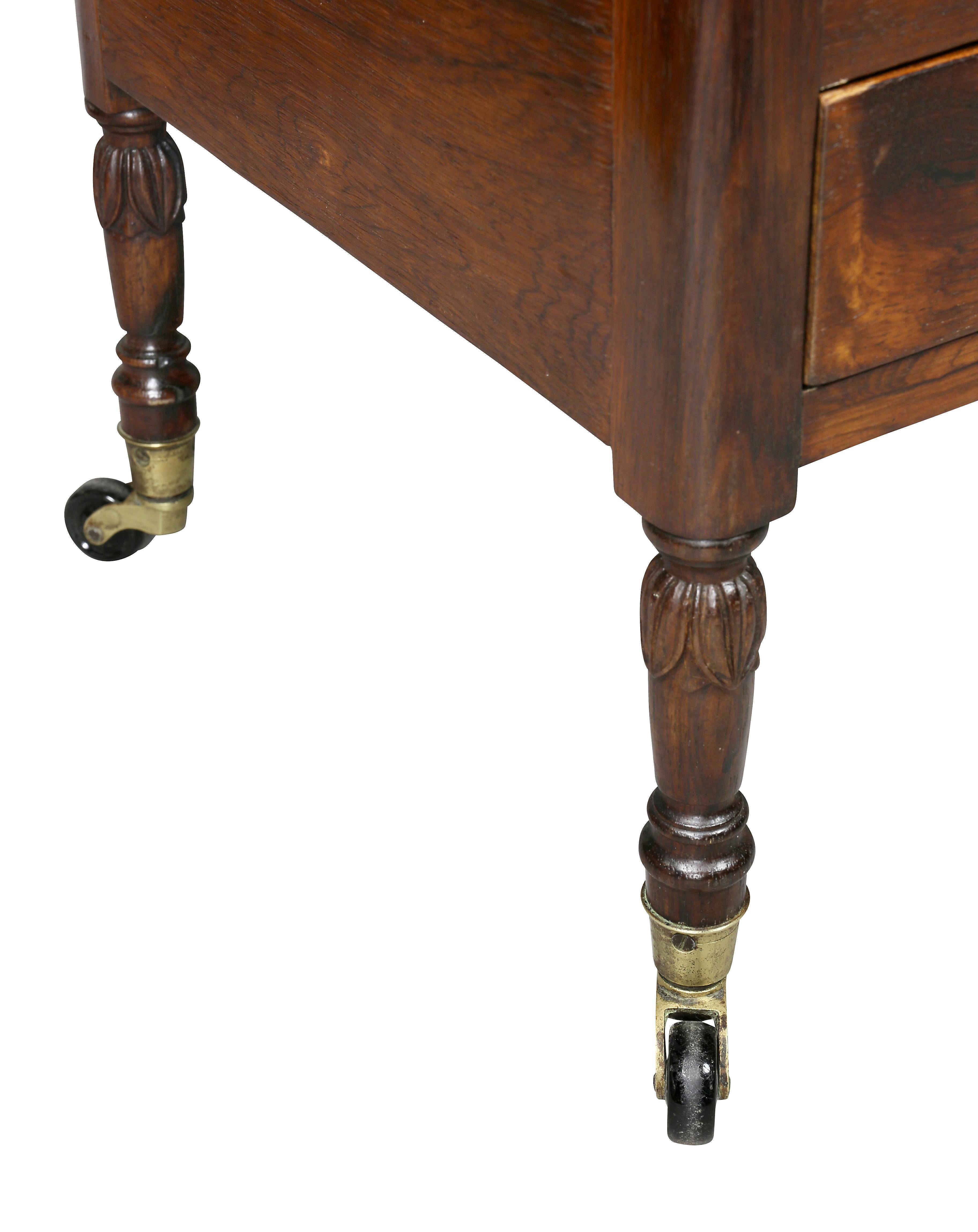19th Century Regency Rosewood Canterbury For Sale