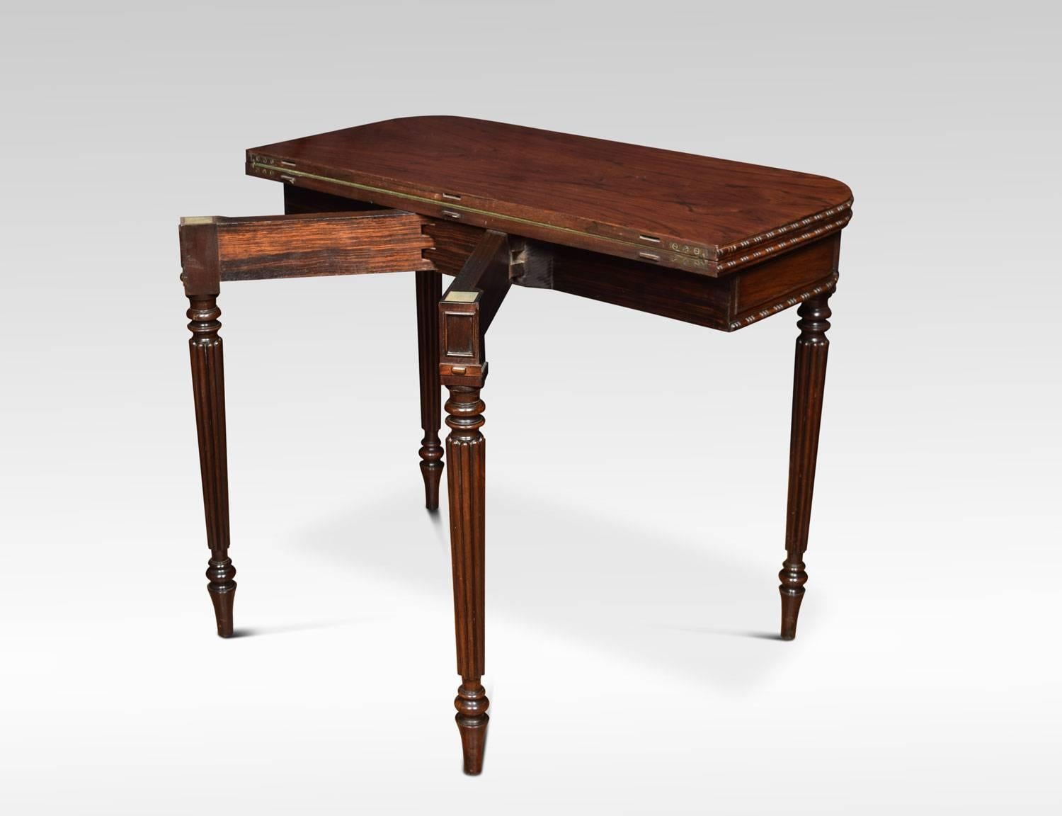 British Regency Card Table For Sale