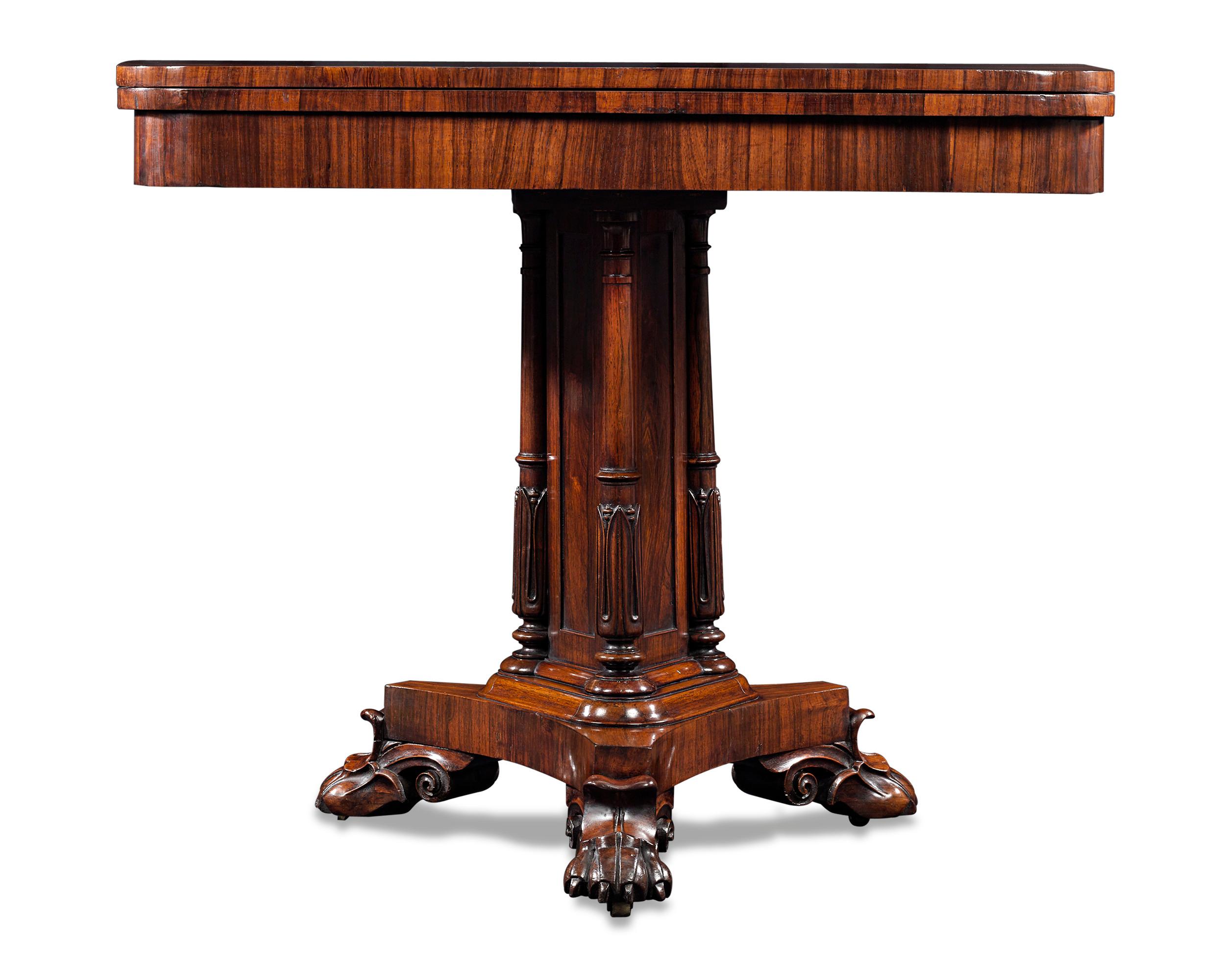 English Regency Rosewood Card Tables