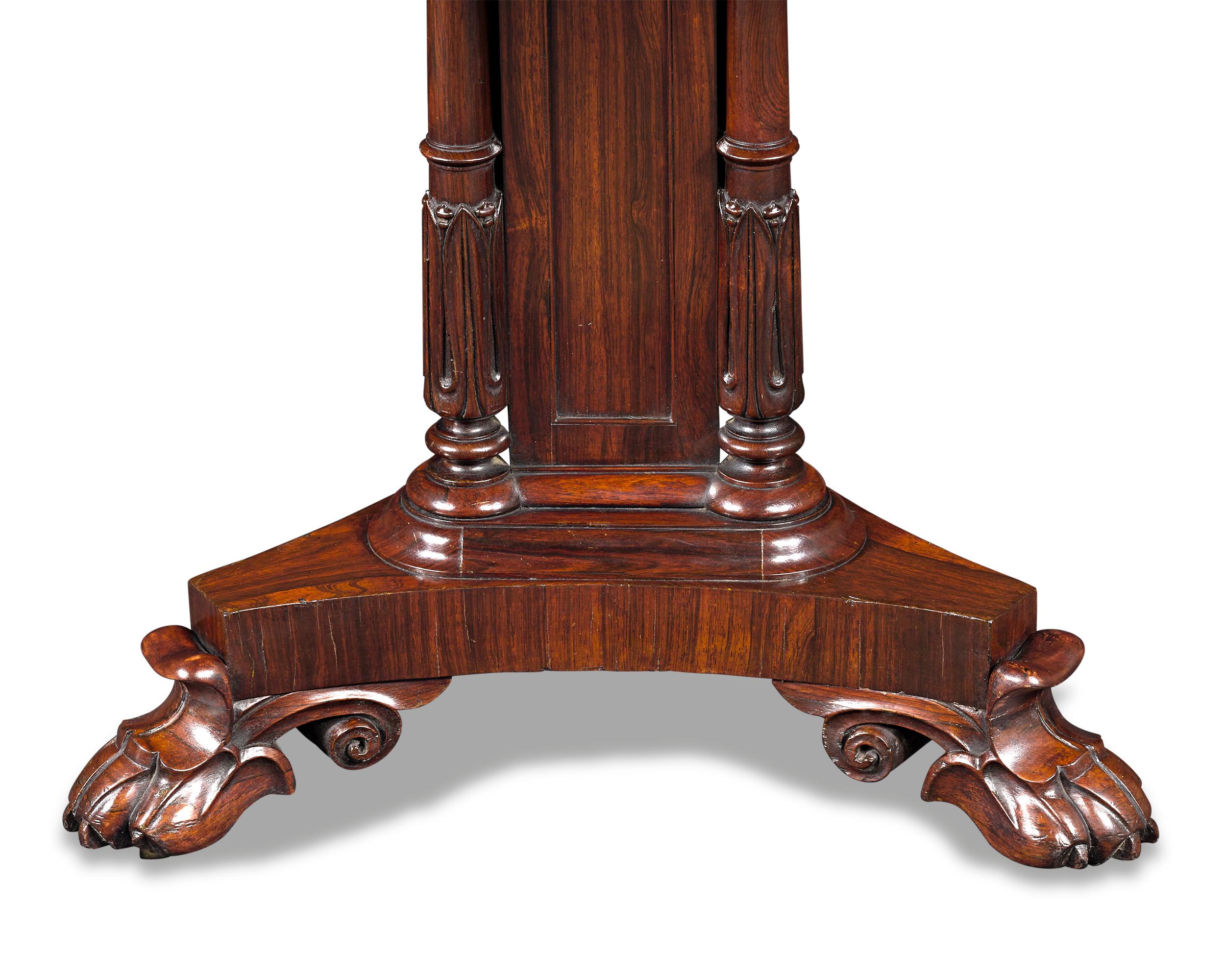 Regency Rosewood Card Tables In Excellent Condition In New Orleans, LA