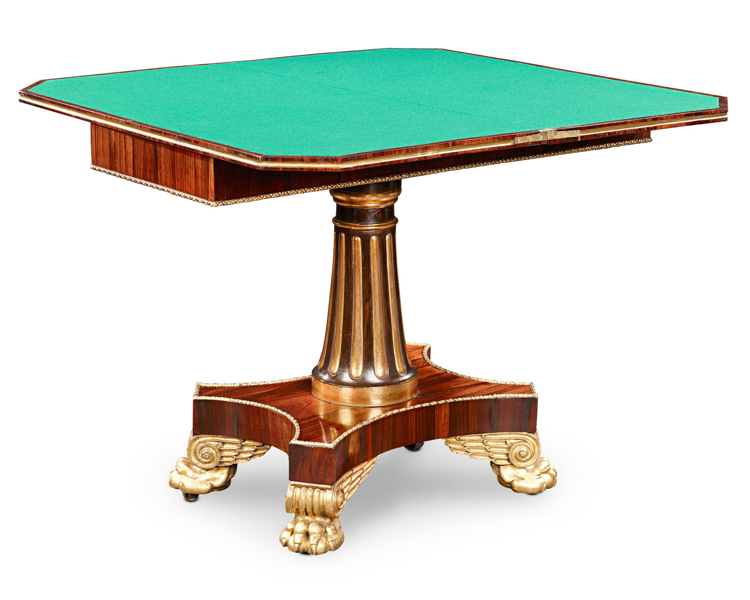 19th Century Regency Rosewood Card Tables For Sale