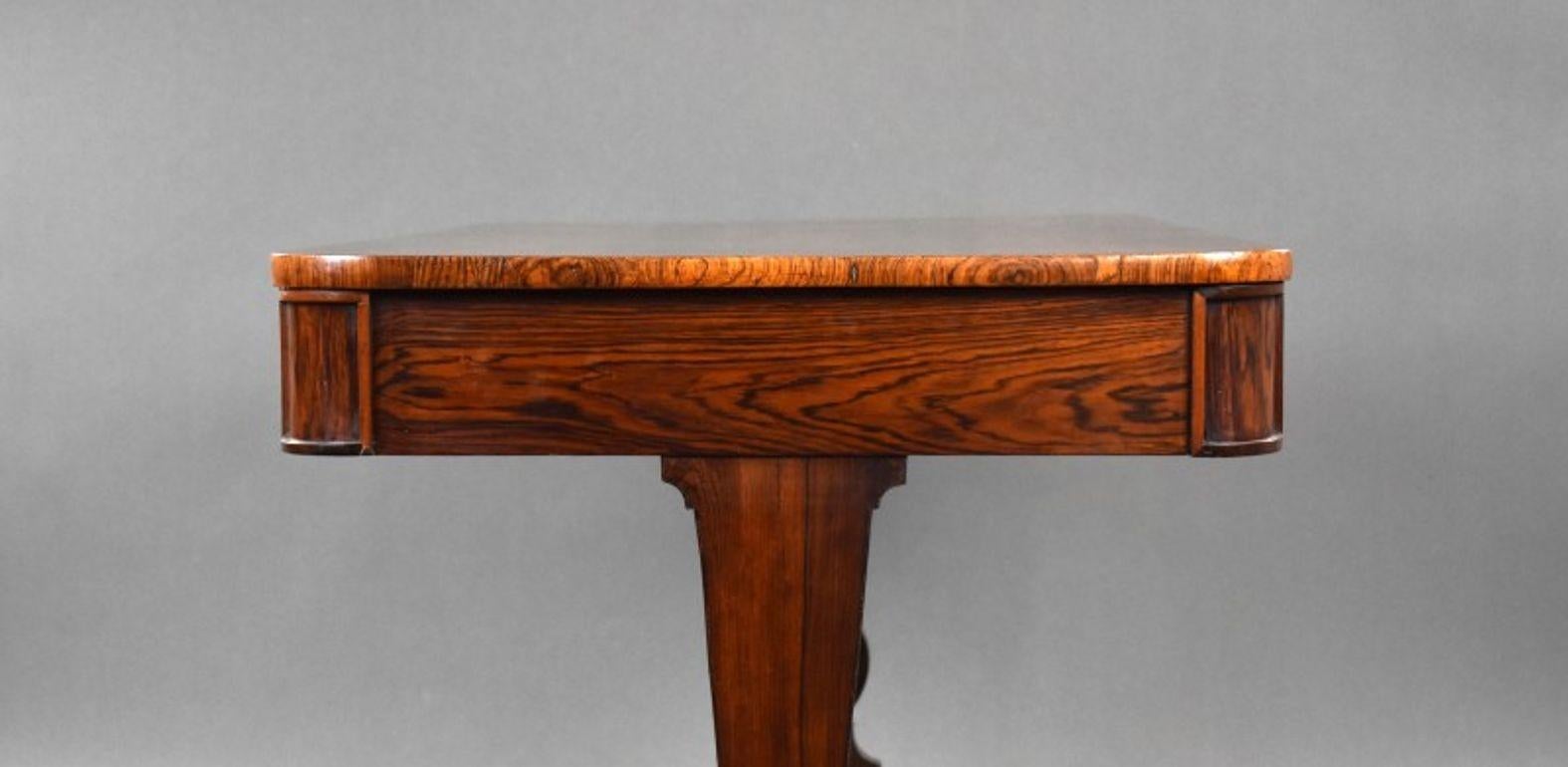 Regency Rosewood Center Table For Sale 2