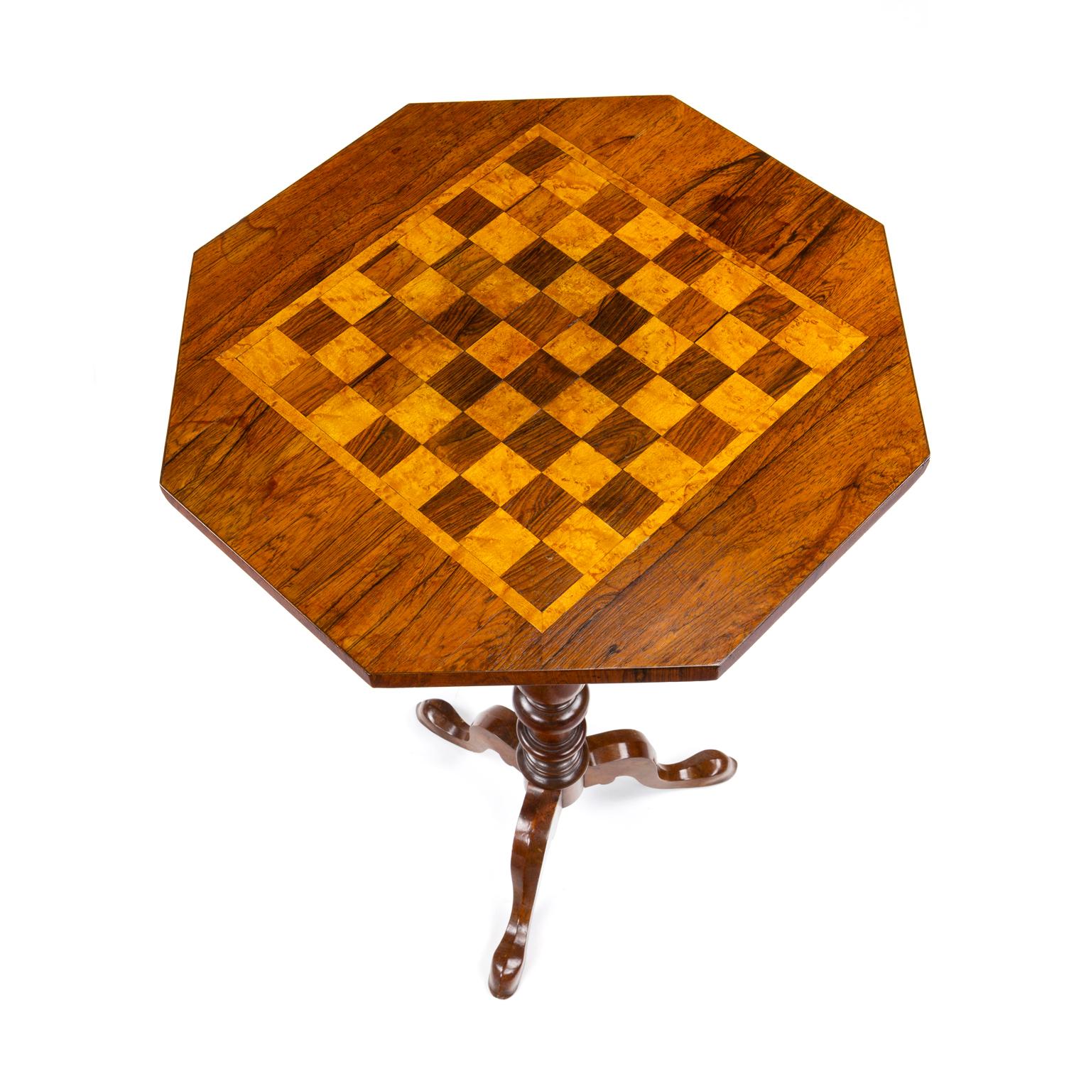 19th Century Regency Rosewood Chess Table Accedited to Gillows of Lancaster and London