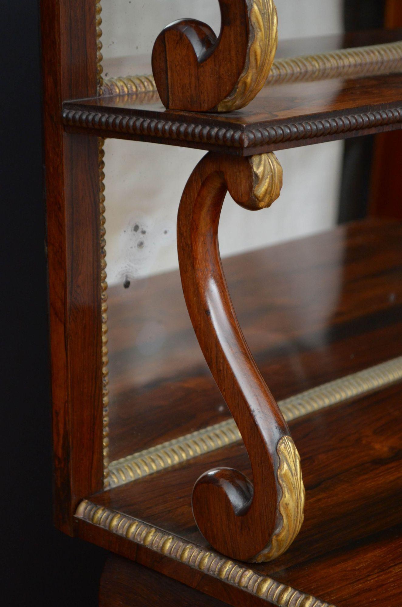 Regency Rosewood Console Table For Sale 2