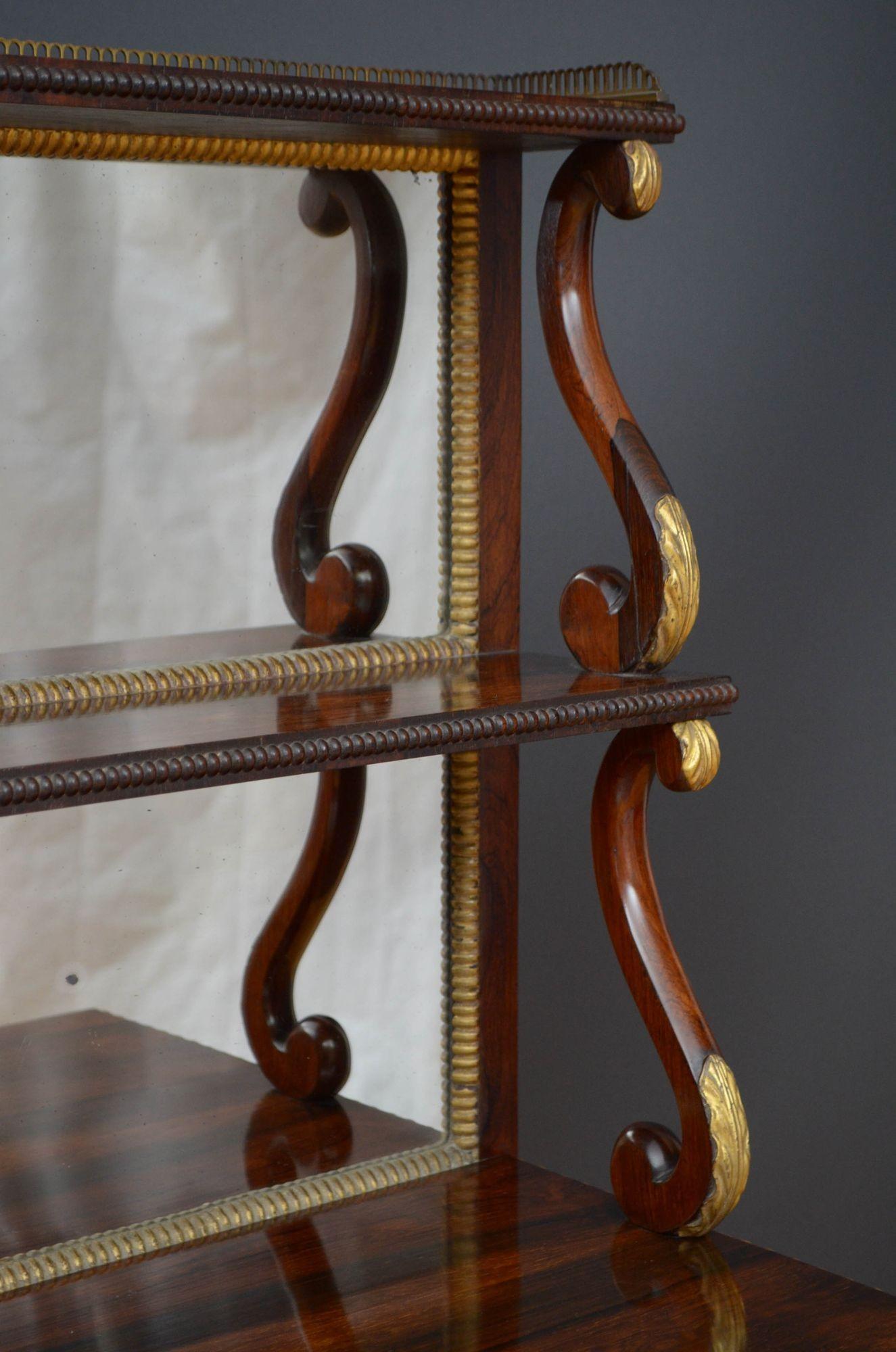 Regency Rosewood Console Table For Sale 3