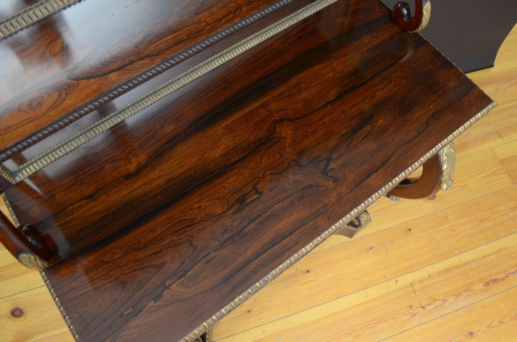 Regency Rosewood Console Table For Sale 6