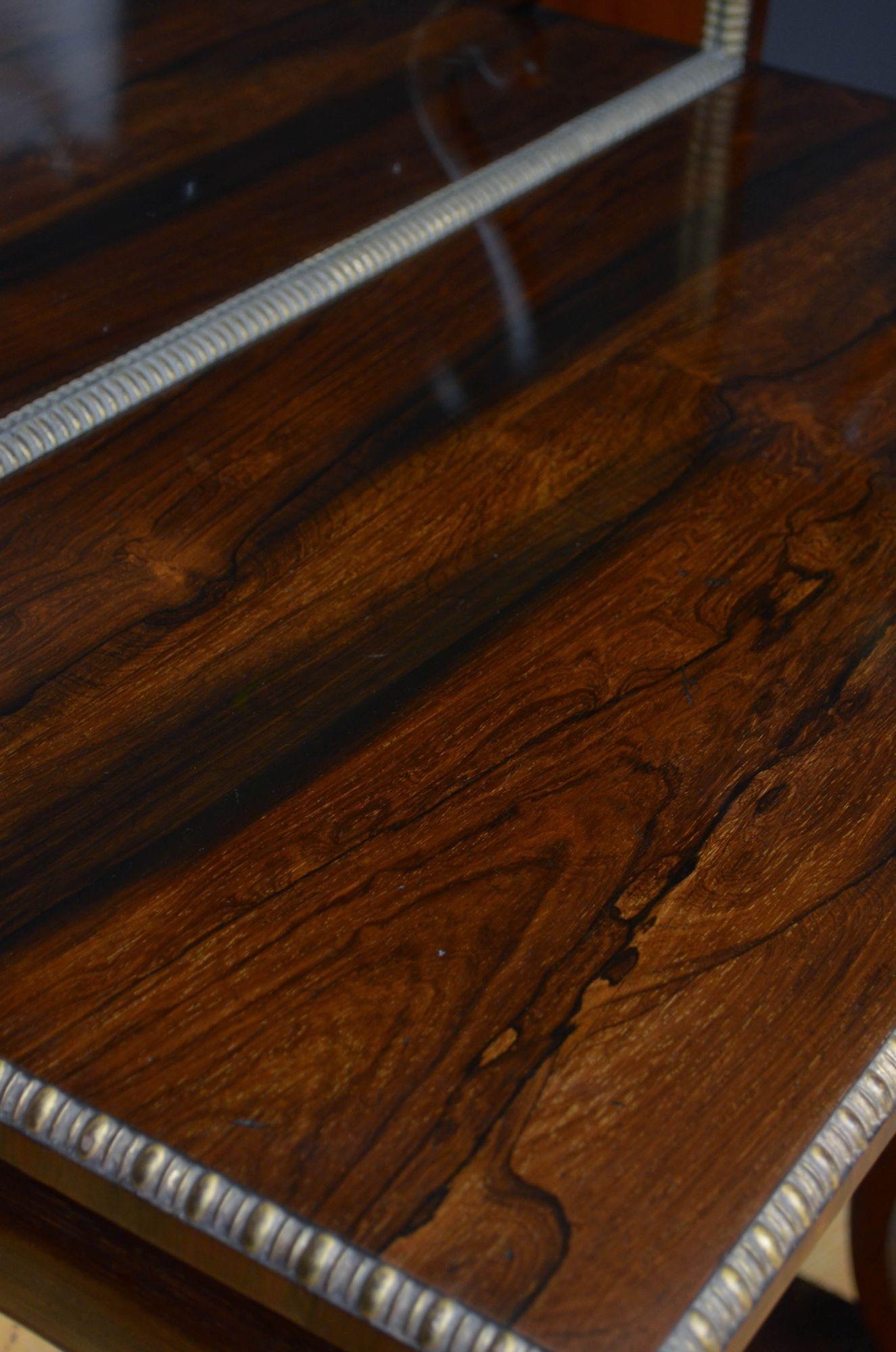 Regency Rosewood Console Table For Sale 5