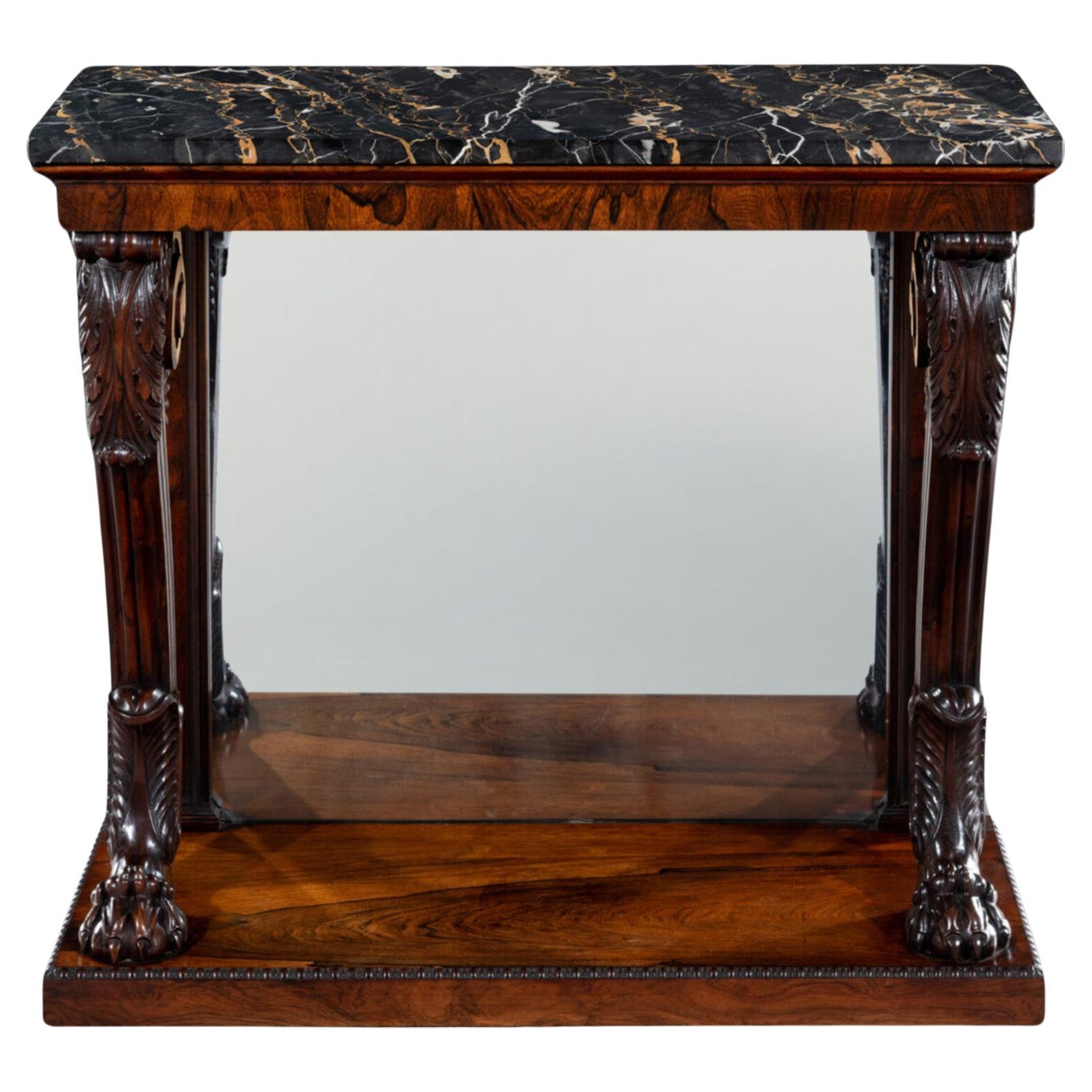 Regency Rosewood Console Table 
