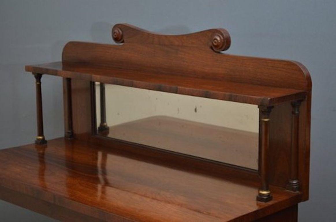 English Regency Rosewood Console Table, Hall Table For Sale
