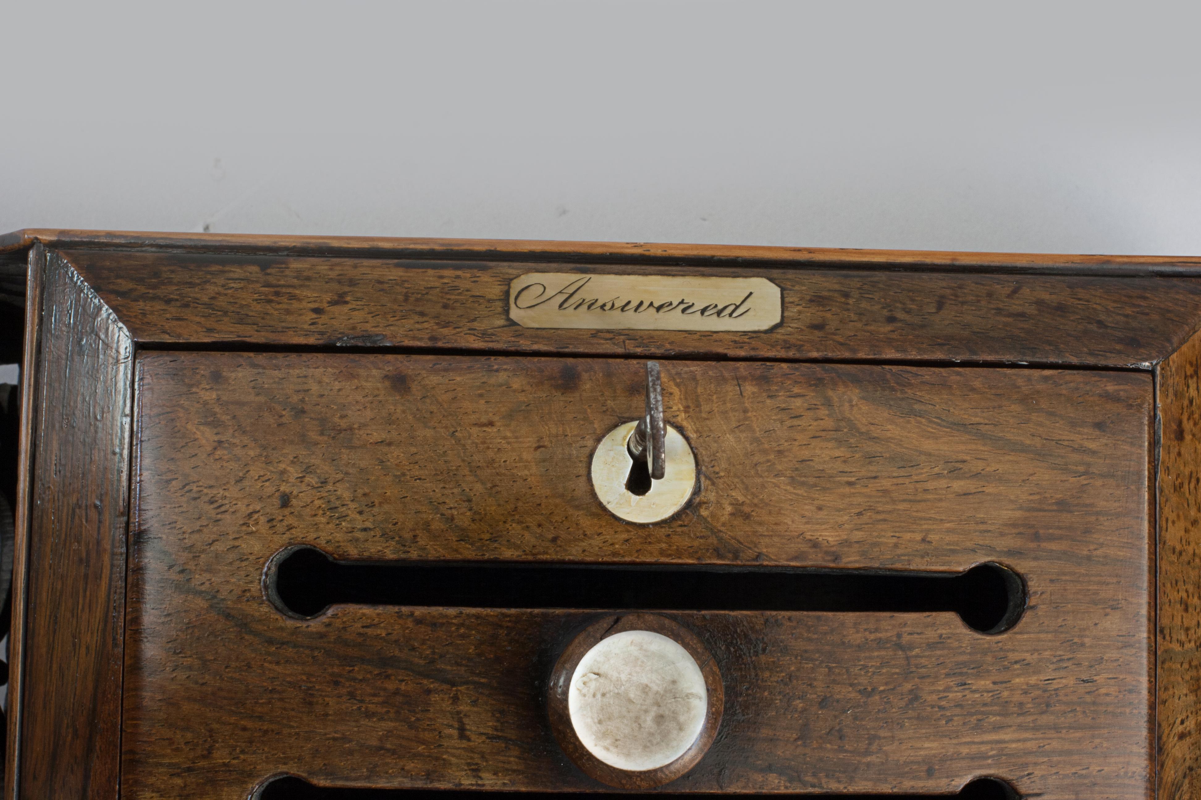 Regency Rosewood Country House Letter Box For Sale 5