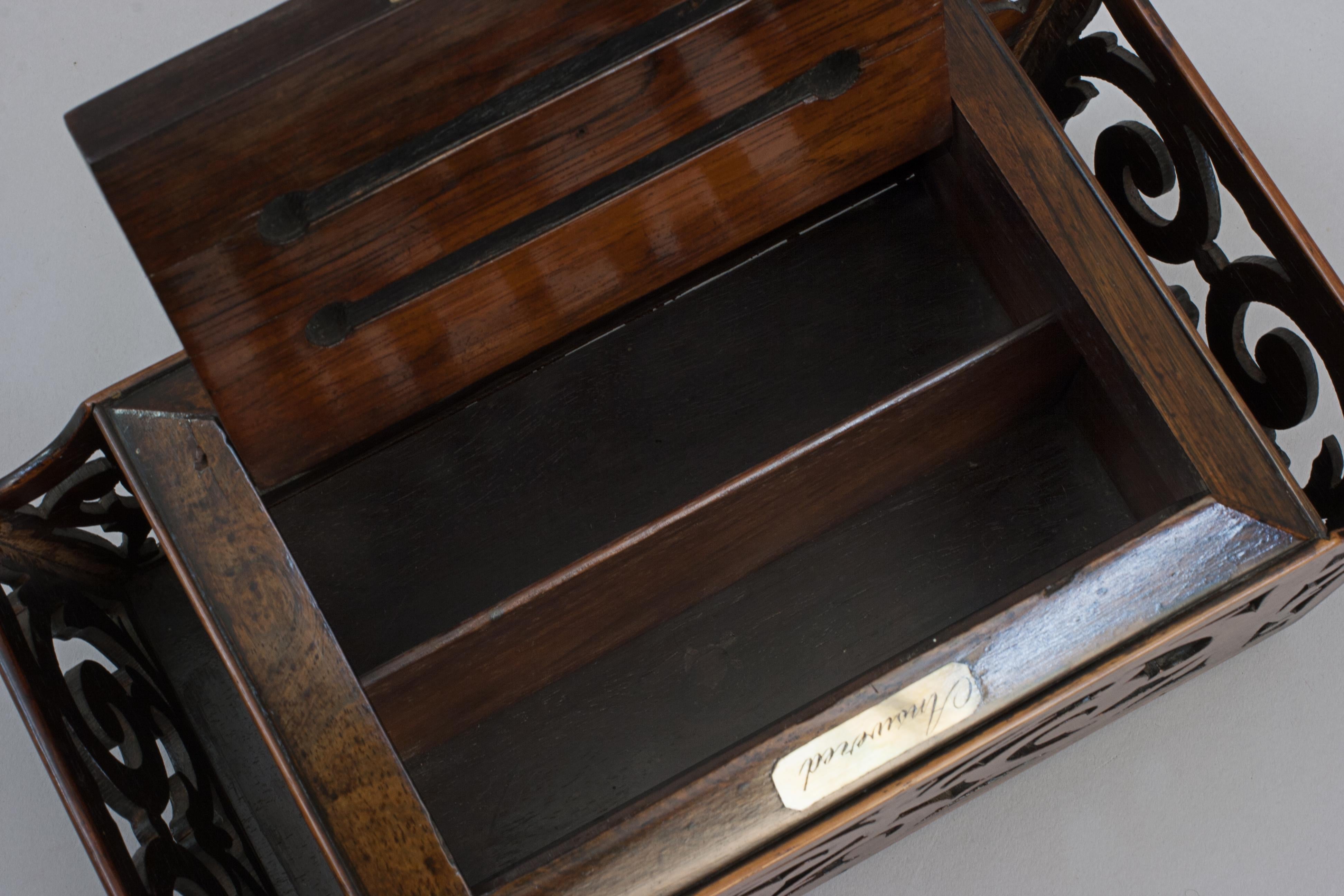 Regency Rosewood Country House Letter Box For Sale 7