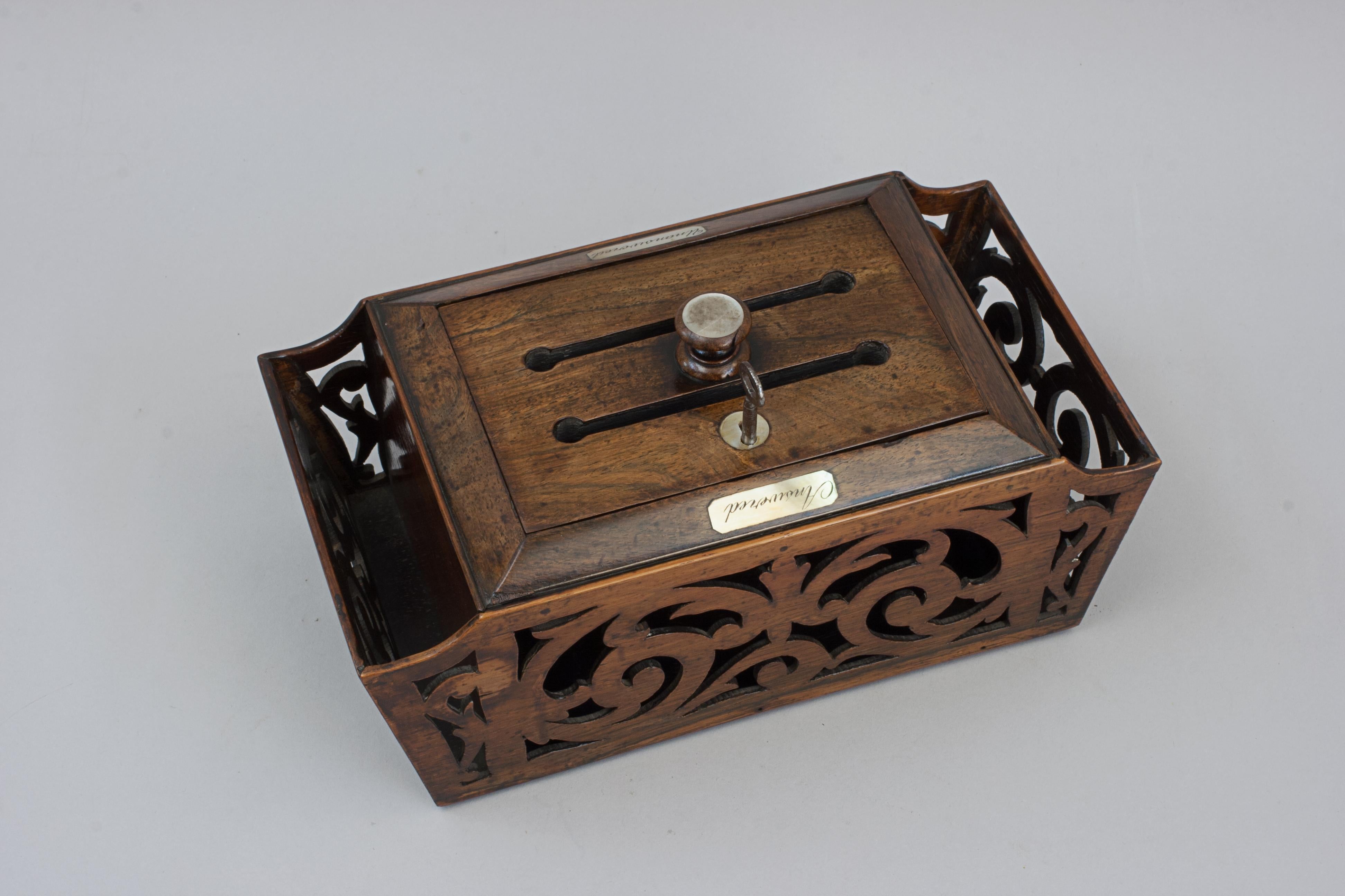 Regency Rosewood Country House Letter Box For Sale 10