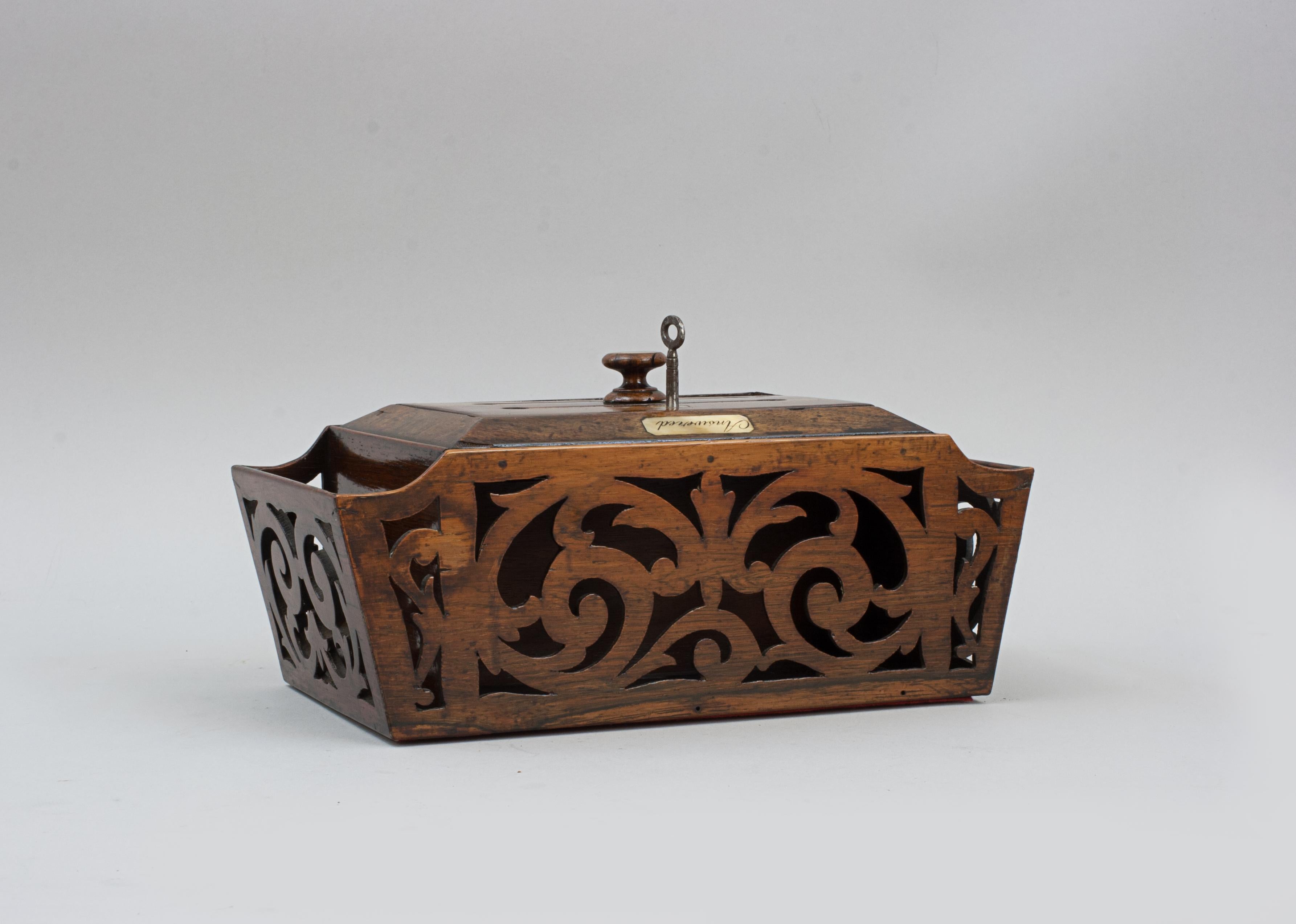 Regency Rosewood Country House Letter Box For Sale 11