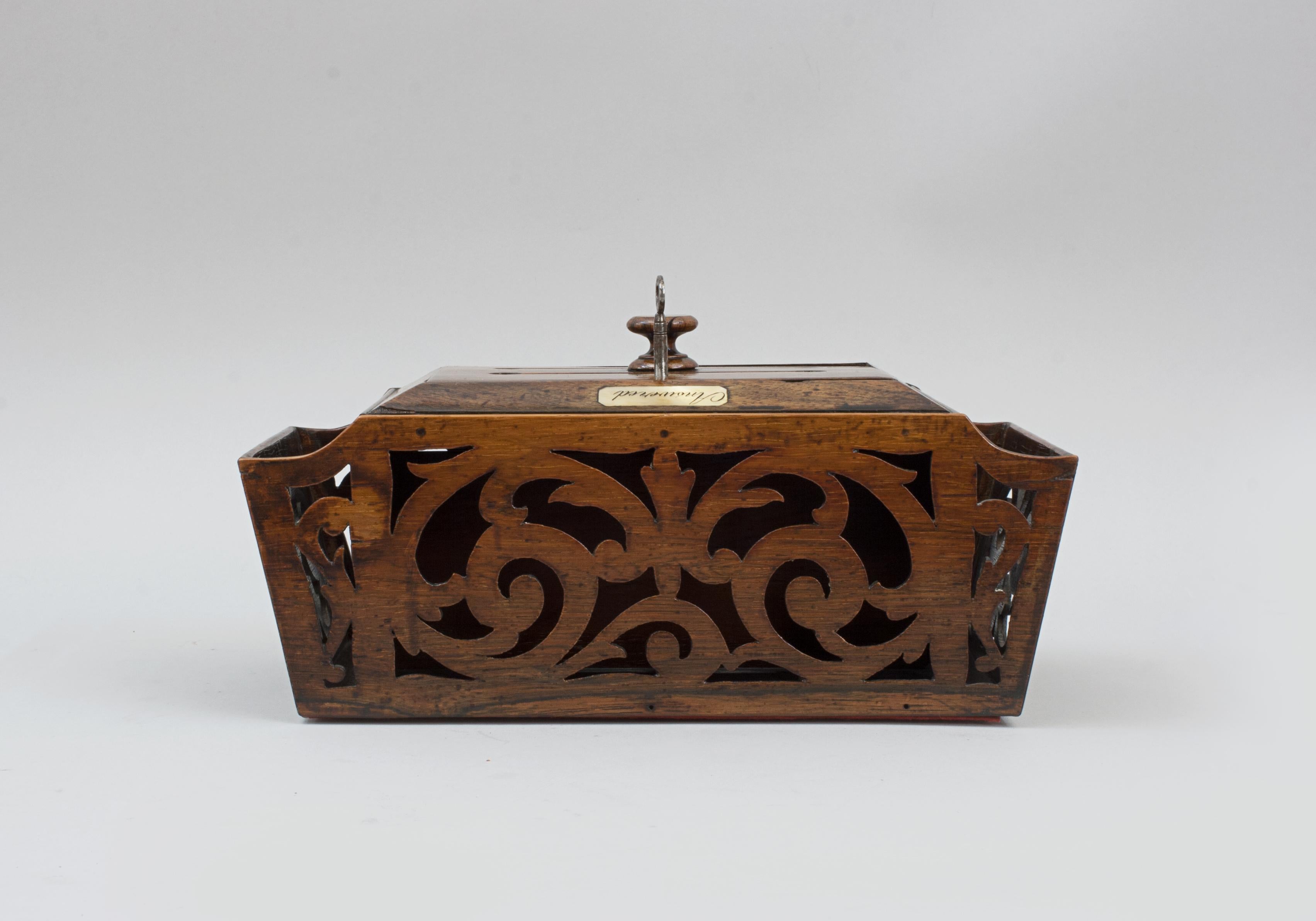 Regency Rosewood Country House Letter Box For Sale 12