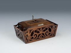 Boîte aux lettres de style Régence en bois de rose