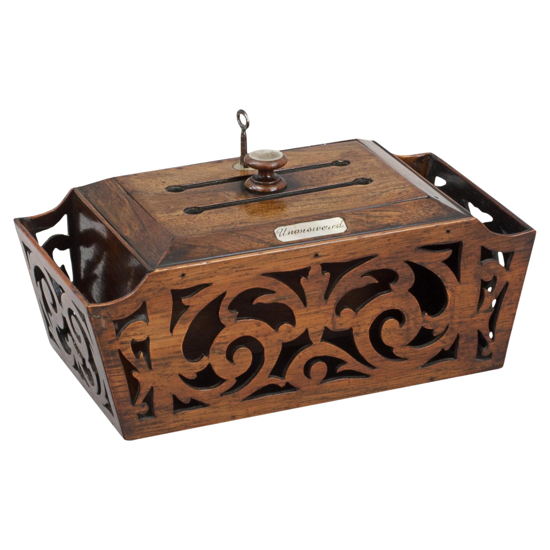 Regency Rosewood Country House Letter Box