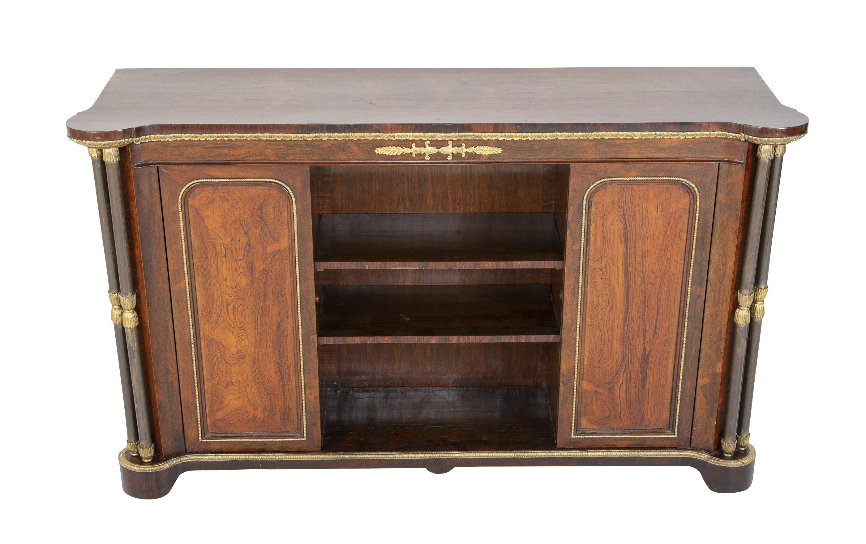 English Regency Rosewood Credenza