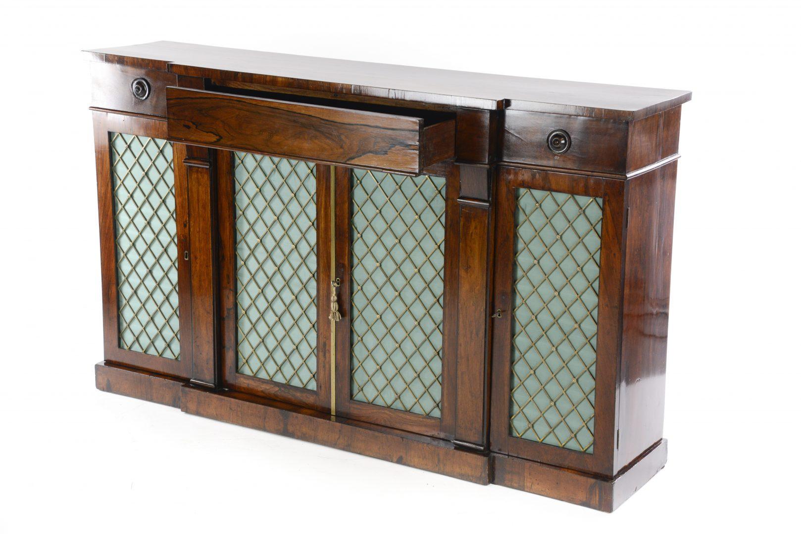 Regency Rosewood Credenza In Good Condition In Northwich, GB