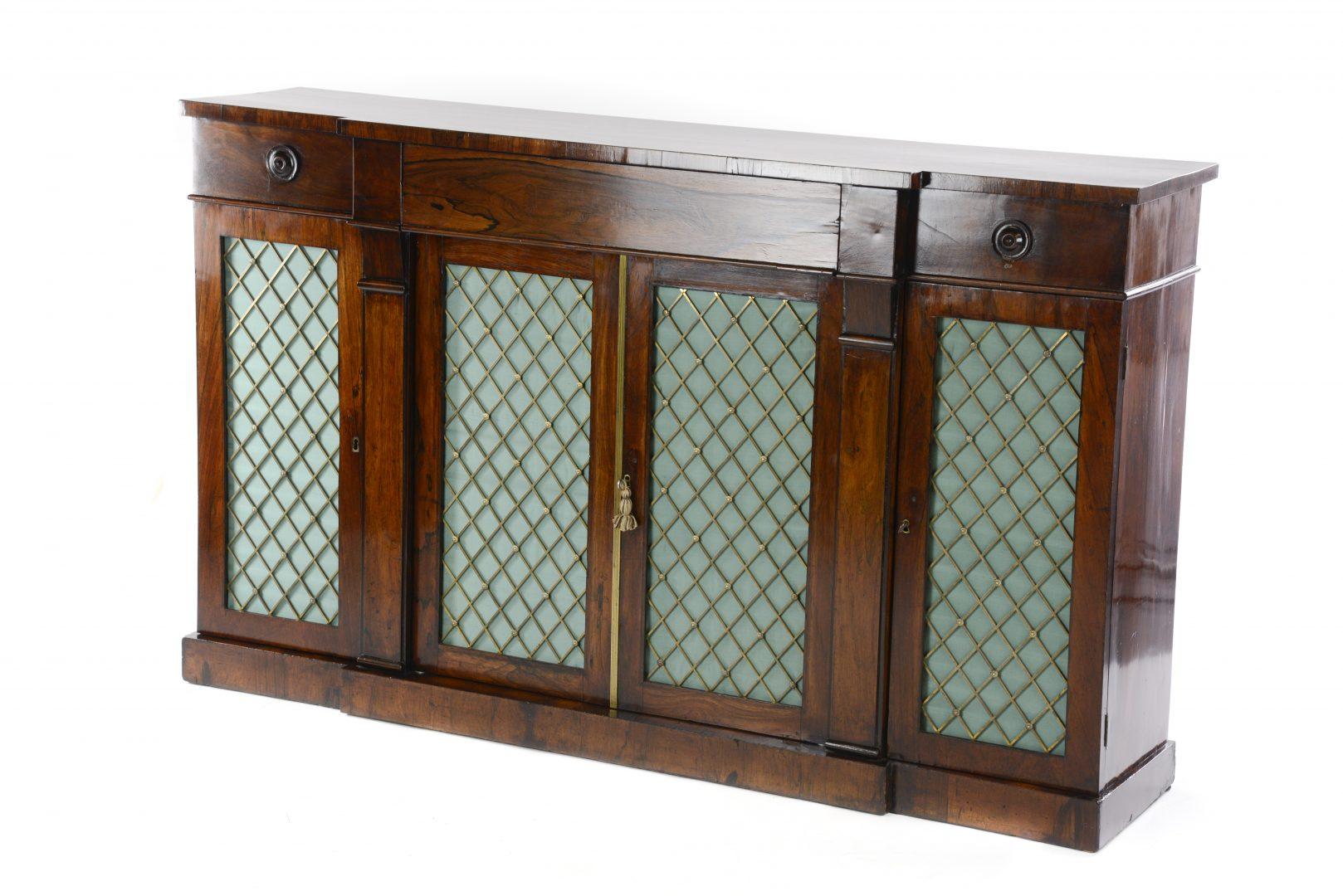 19th Century Regency Rosewood Credenza